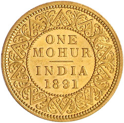 Mohur 1891. 11,66 g., 917/1000. gutes vorzüglich, etwas berieben, ...
