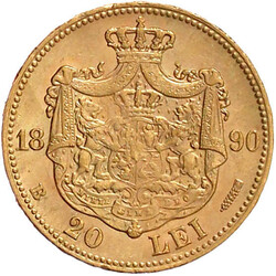 20 Lei 1890 B, 6,45 g. 900/1000. gutes vorzüglich