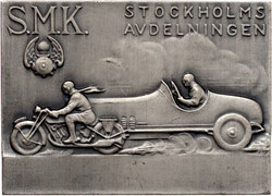 Schweden: 2 eins. rechteckige Bronzeplaketten von Sporrong (eine ...