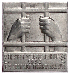 Österreich: Rechteckige Aluminiumplakette zu 2 Schilling 1938 ...