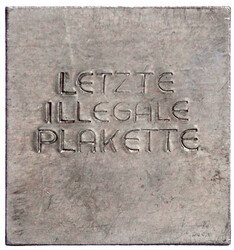 Österreich: Rechteckige Aluminiumplakette zu 2 Schilling 1938 ...