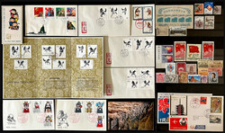 China Volksrepublik + Japan: Schönes Lot auf Steckkarten mit Mi.-Nr. ...