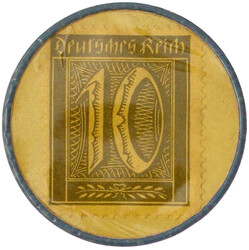 Briefmarkenkapselgeld "Generalvertretung der ...