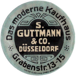 Briefmarkenkapselgeld: Das moderne Kaufhaus S. Guttmann &amp; Co.... ...
