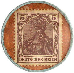 Briefmarkenkapselgeld: Das moderne Kaufhaus S. Guttmann &amp; Co.... ...