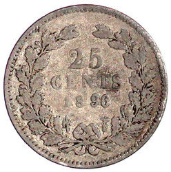 25 Cents 1896 schön, selten
