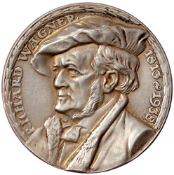 Silbermedaille 1938. Richard Wagner zum 125. Geburtstag. BAYER. ...