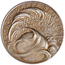 Silbermedaille 1932 auf Josef Haydn/Deutschlandlied. BAYER. ...