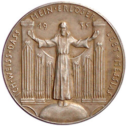Silbermedaille 1935. Georg Friedrich Händel/Mein Erlöser lebt. ...