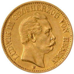 7453: Reichsgoldmünzen, Hessen, Ludwig III., 1848-1877