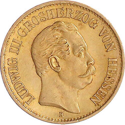 7453: Reichsgoldmünzen, Hessen, Ludwig III., 1848-1877