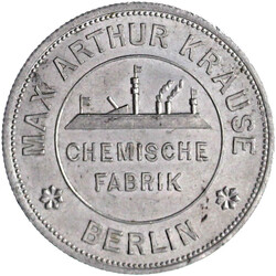 Bewegliche Aluminium-Kalendermedaille 1908-1928 der chem. Fabrik. Max ...
