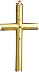 Kreuzanhänger, russisch, Gelbgold 560/1000. 70 X 40 mm; 5,98 g