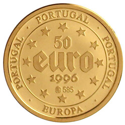 50 Euro Vorläufer 1996, Palacio da Assembleia National. 1/10 Unze ...
