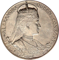 Silbermedaille 1902 auf ihre Krönung zur Königin von ...