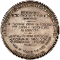 Silbermedaille 1868 von Borani. Als Prinz von Piemont mit seiner ...