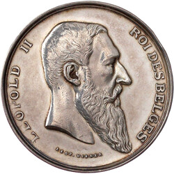 7595: Ausländische Münzen und Medaillen, Belgien, Leopold II., 1865-1909