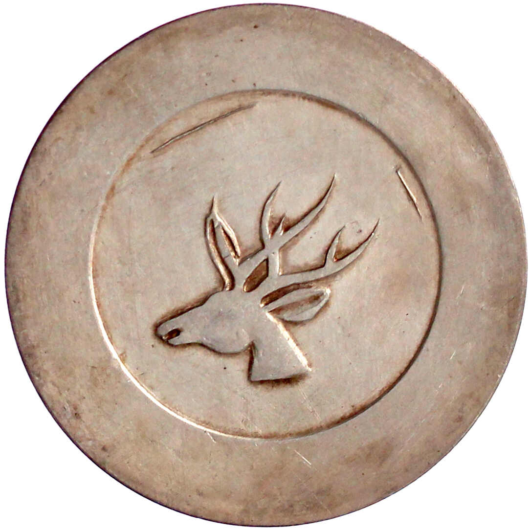 Tael o.J.(1943/1944). Handelsmünze. Langes Geweih. 37,35 g. ...