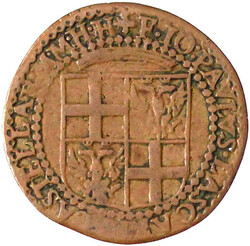 Kupfer Tari 1639. Handschlag Wappen. sehr schön, selten