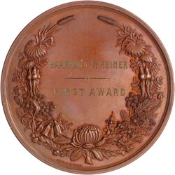 Große Bronzemedaille 1879 von A.B. Wyon. 1. Preis, verliehen an ...