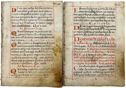 Liturgisches Stundenbuch (Manuscript) um 1500. Nur die Seiten 35 bis ...