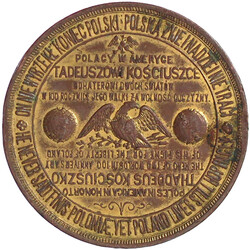 Vergoldete Bronzemedaille 1894. Zur 100 Jahrfeier des Aufstandes ...