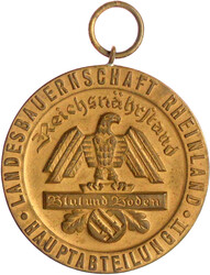 2 tragbare Medaillen Reichsnährstand: Zink versilbert Reichsprüfung ...