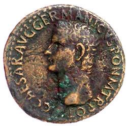 As 37/38 Rom. Kopf l./VESTA S C. Vesta sitzt l., hält Patera und ...