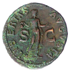 As 50. Kopf l./LIBERTAS AVGVSTA SC. Libertas steht frontal. 10,29 g. ...