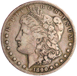 Dollar Morgan 1890 CC, Carson City. fast sehr schön  Automatically ...