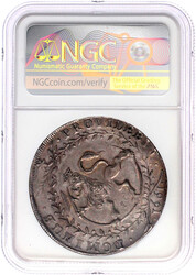 Speciedaler 1661. Mit Löwenkopfschulter. 28,99 g.m NGC-Blister mit ...