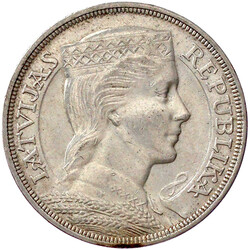 5 Lati 1931. Silber 25,00 g, 835/1000. fast vorzüglichAutomatically ...