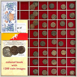 Bebaschuber mit Sammlung von 43 Kupfermünzen, alles Exemplare der ...