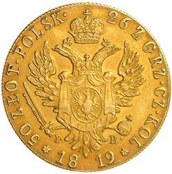 50 Zlotych 1819 IB, Warschau. 9,81 g. 917/1000. sehr ...