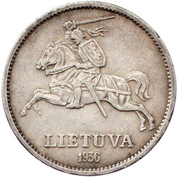 10 Litu 1936. vorzüglich, berieben