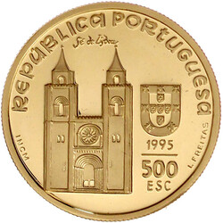 500 Escudos 1995, 800. Geburtstag des Hl. Antonius. 17,50 g. 917/1000 ...