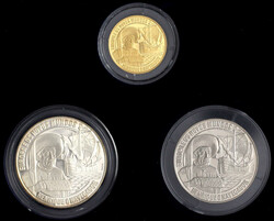 ECU Satz: 200 ECU Gold, 25 ECU Silber und 2 1/2 ECU CuNi 1991. ...