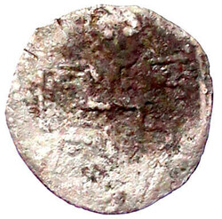 Dinar o.J. Christus sitzt auf Thron/BΛIς/OBЬ ДH/NΛPЬ/ИIα in 4 ...