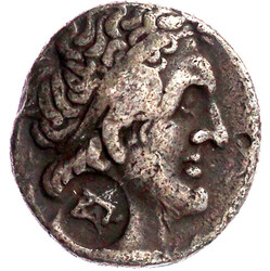 Tetradrachme 305/282 v. Chr. Sidon. Kopf des Zeus r., Gegenstempel ...