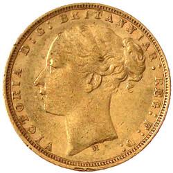 Sovereign 1875 M, Melbourne. 7,98 g. 917/1000.sehr schön, kl. ...