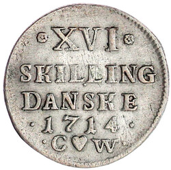 XVI Skilling 1714 CW. sehr schön/vorzüglich