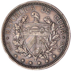 Souvenir Peso 1897. Aufl. 4286 Ex. vorzüglich, kl. Randfehler, ...