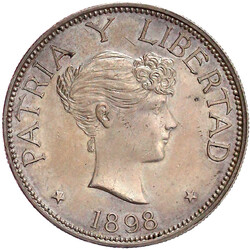 Souvenir Peso 1898. vorzüglich, kl. Kratzer, berieben  Automatically ...