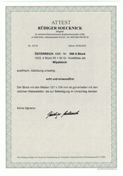 Wipa-Block 1933, postfrische Erhaltung, übliche Klebestellen, die ...