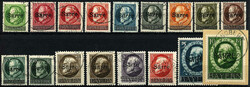 5 Pf. - 10 M. Freimarken 1920, kompletter Satz in gestempelter ...
