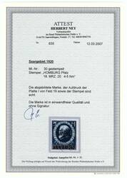 5 Pf. - 10 M. Freimarken 1920, kompletter Satz in gestempelter ...