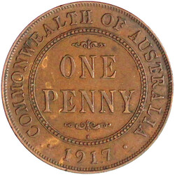 Penny 1917 I, Kalkutta. sehr schön, kl. Randfehler