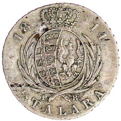 1/3 Taler 1814 IB für das Grossherzogtum Warschau. fast sehr schön, ...