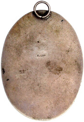 Ovales Lotsenabzeichen um 1900. Silber 800/1000. Mit angelöteter ...