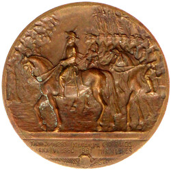 Bronzemedaille 1928. Enthüllung des Monuments für Manuel Baquedano ...